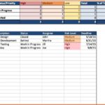 Simple Project Template Excel With Project Template Excel Printable