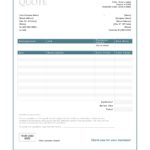 Simple Request For Quote Template Excel In Request For Quote Template Excel Sheet