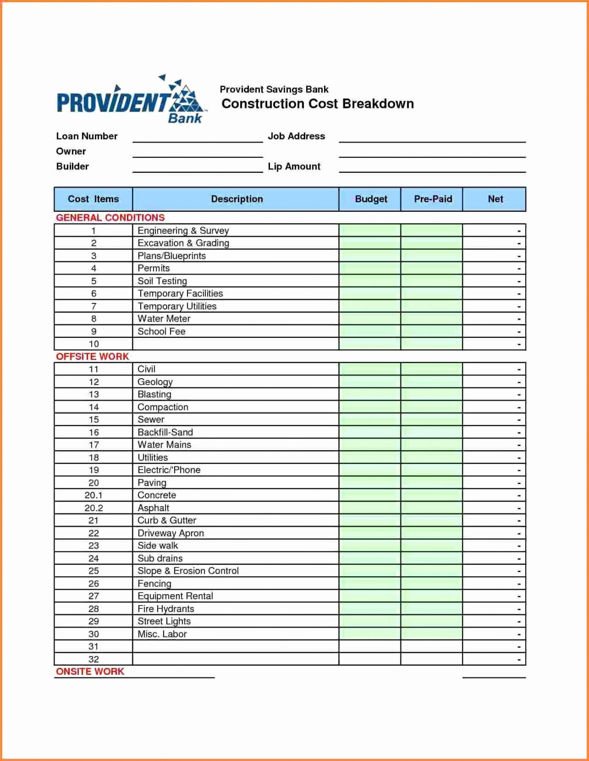 Simple Residential Construction Schedule Template Excel With Residential Construction Schedule Template Excel For Personal Use