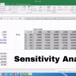 Simple Sensitivity Analysis Excel Template For Sensitivity Analysis Excel Template Xls