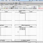 Simple T Account Template Excel Throughout T Account Template Excel Example