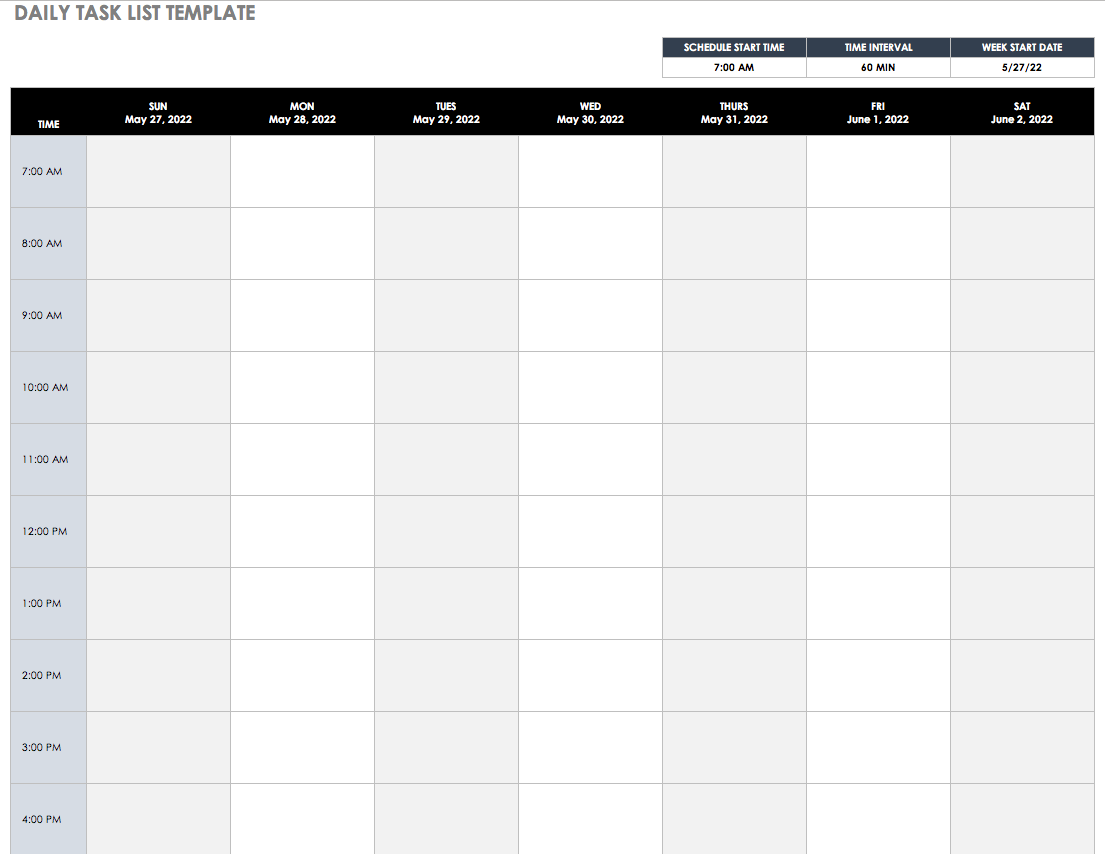Simple Task Calendar Template Excel With Task Calendar Template Excel In Workshhet