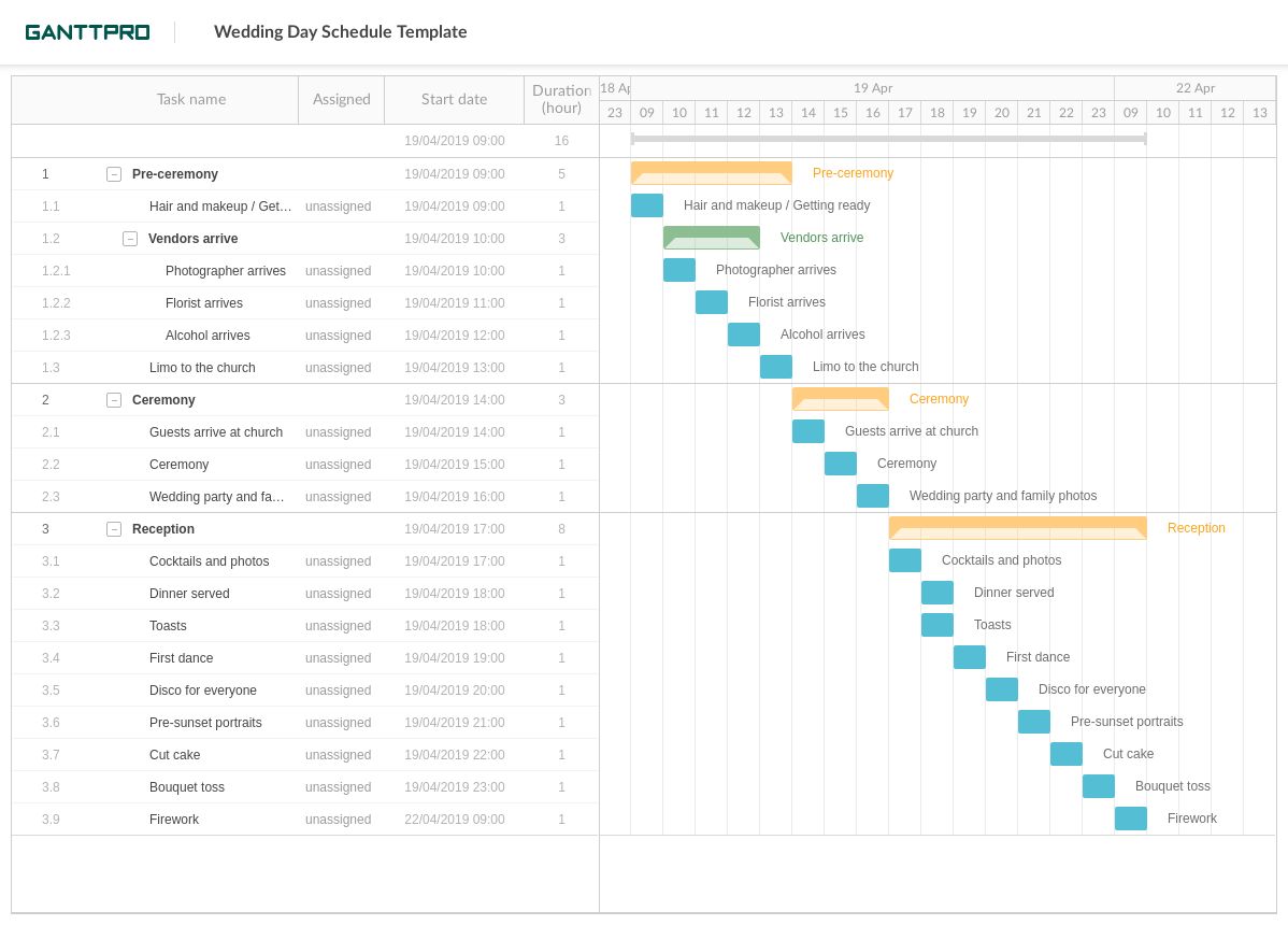 Simple Wedding Day Timeline Template Excel With Wedding Day Timeline Template Excel Templates