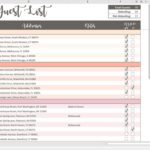 Simple Wedding Guest Excel Template Throughout Wedding Guest Excel Template Letters