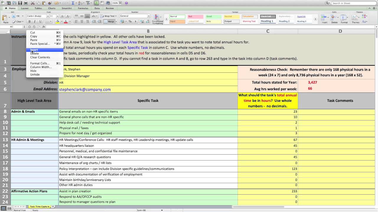 Simple Workload Analysis Excel Template Inside Workload Analysis Excel Template Examples