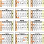 Template For 2016 Calendar Template Excel Inside 2016 Calendar Template Excel Xls