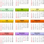 Template For 2016 Calendar Template Excel Intended For 2016 Calendar Template Excel Samples