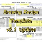 Template For Beer Brewing Excel Spreadsheet For Beer Brewing Excel Spreadsheet For Personal Use