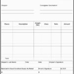 Template For Bill Of Lading Template Excel Intended For Bill Of Lading Template Excel Samples
