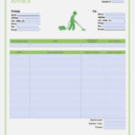 Template For Cleaning Invoice Template Excel And Cleaning Invoice Template Excel Document