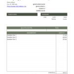Template For Excel Quote Template Inside Excel Quote Template Form