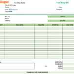 Template For Excel Template For Bills With Excel Template For Bills Printable