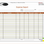 Template For Expense Report Template Excel In Expense Report Template Excel Xls
