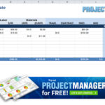 Template For Project Management Excel Sheet Template In Project Management Excel Sheet Template In Workshhet