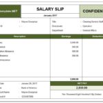 Template For Salary Statement Format In Excel Intended For Salary Statement Format In Excel For Free