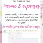 Template For Self Employed Expense Spreadsheet With Self Employed Expense Spreadsheet Letters