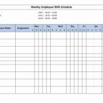 Template For Weekly Employee Shift Schedule Template Excel In Weekly Employee Shift Schedule Template Excel Example