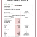 Templates For Bank Statement Format In Excel With Bank Statement Format In Excel In Workshhet