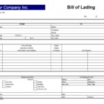 Templates For Bill Of Lading Short Form Template Excel Throughout Bill Of Lading Short Form Template Excel Samples