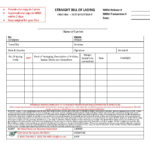 Templates For Bill Of Lading Short Form Template Excel With Bill Of Lading Short Form Template Excel Letters