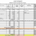 Templates For Cost Estimate Template Excel And Cost Estimate Template Excel Download For Free