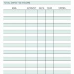 Templates For Excel Bill Tracker Template In Excel Bill Tracker Template Xls