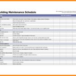 Templates For Facility Maintenance Schedule Excel Template Within Facility Maintenance Schedule Excel Template Templates