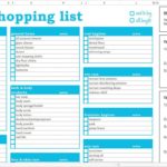 Templates For Grocery List Template Excel For Grocery List Template Excel Template