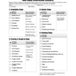 Templates For Home Construction Checklist Template Excel And Home Construction Checklist Template Excel Letters