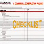 Templates For Home Construction Checklist Template Excel Intended For Home Construction Checklist Template Excel Document