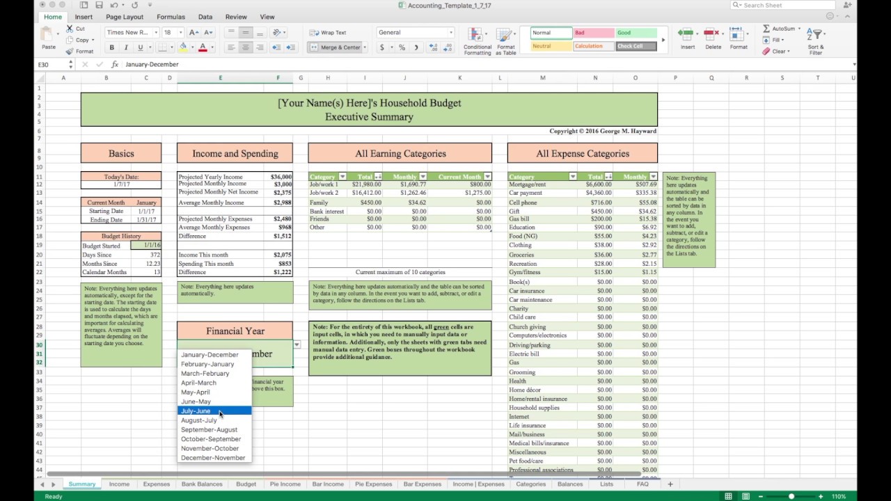 Templates For Household Budget Template Excel To Household Budget Template Excel For Free