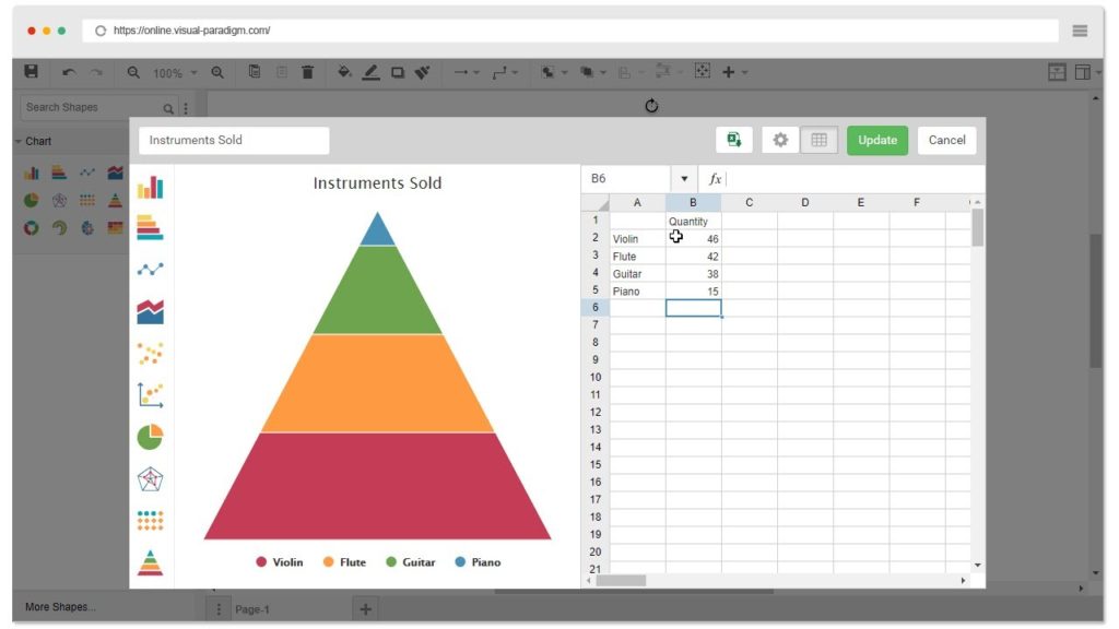 Pyramid Chart Excel Template — 