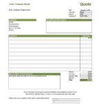 Templates For Request For Quote Template Excel With Request For Quote Template Excel In Excel