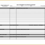 Templates For Sales Call Report Template Excel With Sales Call Report Template Excel Example