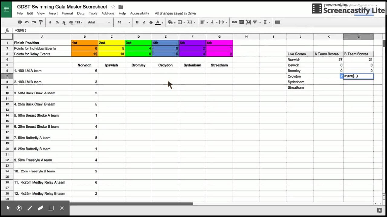 Templates For Swim Meet Excel Spreadsheet With Swim Meet Excel Spreadsheet For Google Sheet