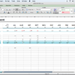 A Beginner's Cash Flow Forecast: Microsoft's Excel Template   The ... For Monthly Bookkeeping Template