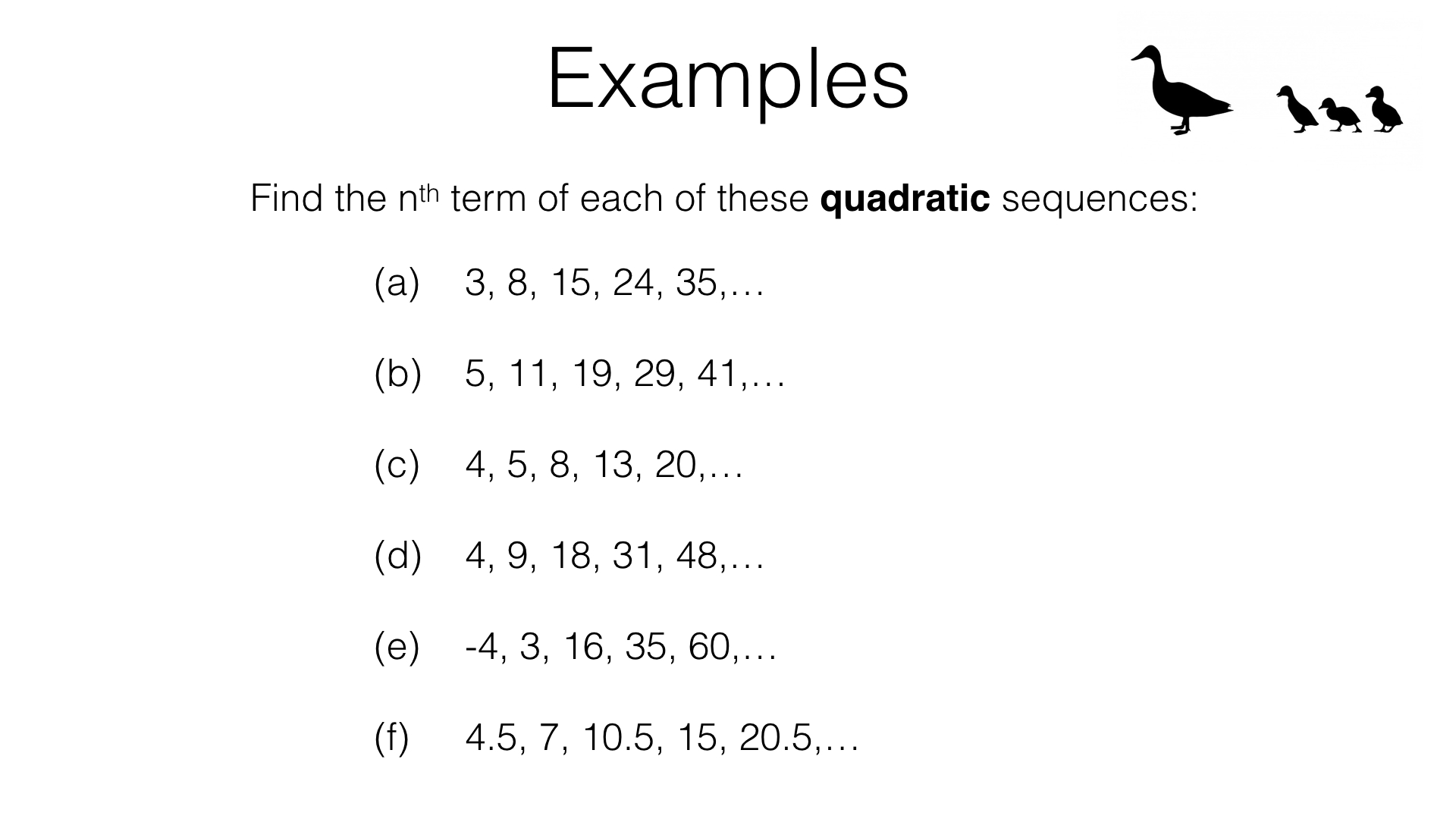A25B – Finding The Nth Term Of A Quadratic Sequence – Bossmaths Pertaining To Quadratic Sequences Worksheet