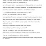 Aa 12 Step Worksheets 2 1 3 Questions Alanon Addiction Recovery With Addiction Recovery Worksheets