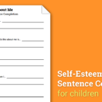 About Me Selfesteem Sentence Completion Worksheet  Therapist Aid Intended For Therapist Aid Worksheets
