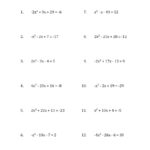 Ac Method Factoring Worksheet Math 4 Pages Factoringgrouping And Factoring By Grouping Worksheet Answers
