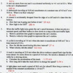 Acceleration Calculations Worksheet Answers  Briefencounters Inside Determining Speed Velocity Worksheet Answers