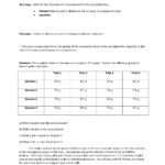 Accuracy Vs Precision  General Chemistry  Quiz  Docsity Along With Accuracy And Precision Worksheet