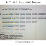 Act Released Tests  Quantum Act Prep As Well As Act Test Prep Worksheets