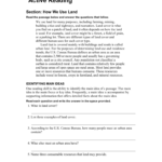 Active Reading How We Use Land With Regard To Holt Environmental Science Skills Worksheet Active Reading Answer Key