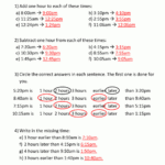 Add And Subtract Time Worksheets Pertaining To Adding And Subtracting Time Worksheets
