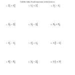 Adding And Subtracting Mixed Fractions A With Regard To Adding Fractions With Unlike Denominators Worksheets Pdf