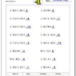 Adding And Subtracting Negative Numbers Worksheets For Square Roots Of Negative Numbers Worksheet