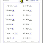 Adding And Subtracting Negative Numbers Worksheets Throughout Adding And Subtracting Rational Numbers Worksheet