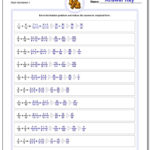 Adding Fractions With Unlike Denominators Inside Maths Worksheets For Class 4