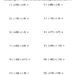 Adding Integers Worksheet Pdf Luxury Integer Operations Magic Puzzle With Regard To Operations With Integers Worksheet